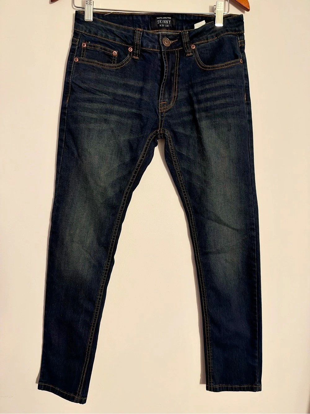 Urban Heritage Skinny Blue Waist 28